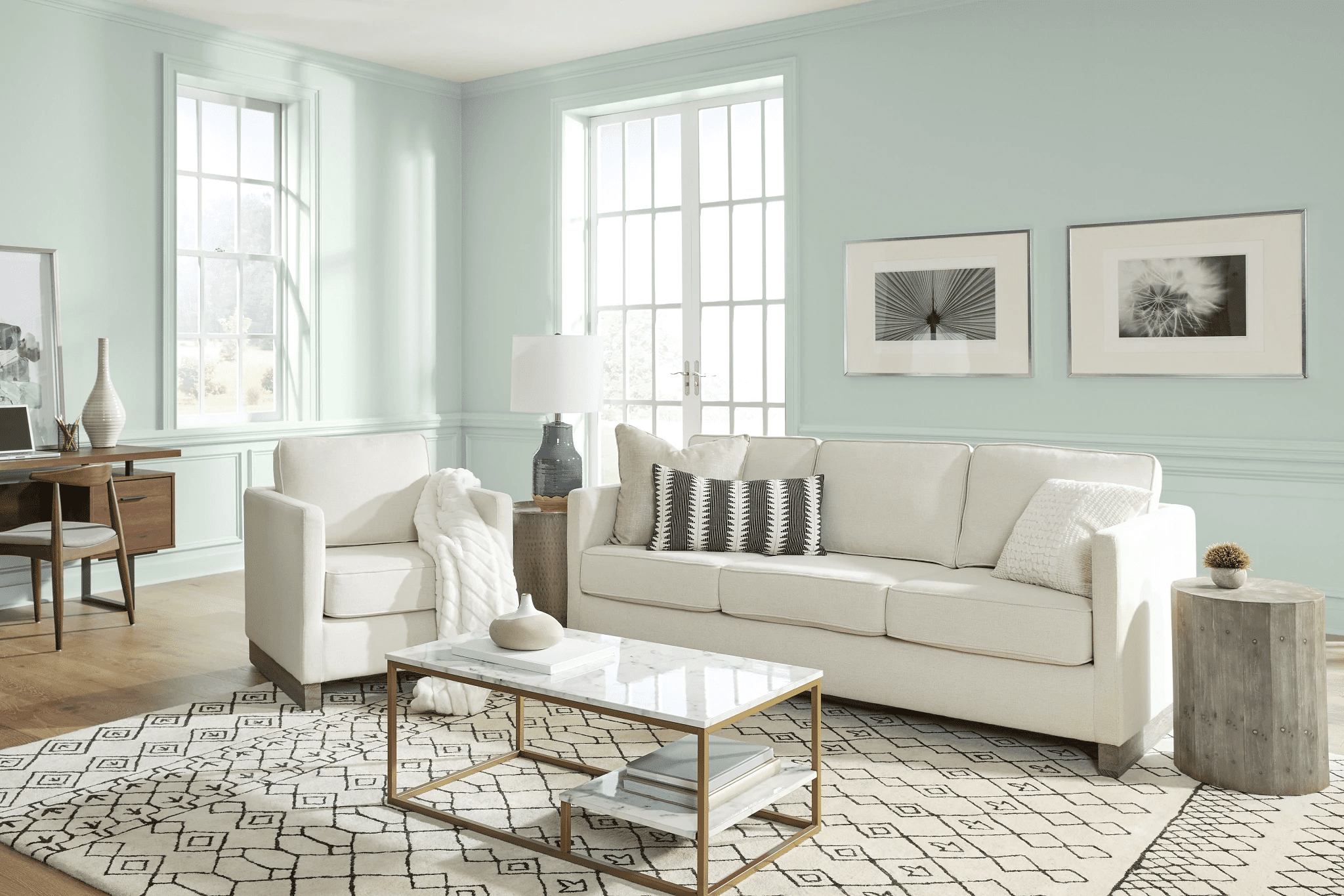 Behr 3 piece living sales room set